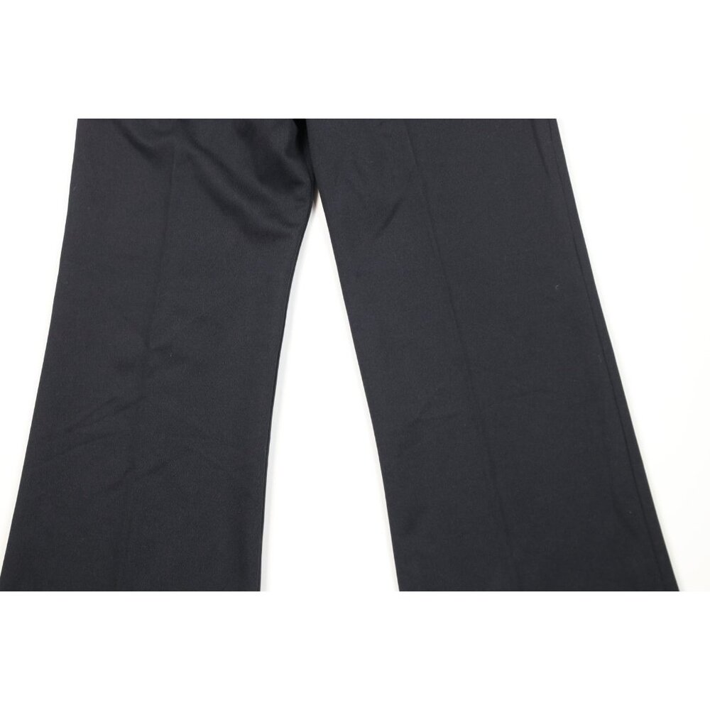 Vtg 60s 70s Streetwear Womens 14 Faded Knit Wide Leg Bell Bottoms Pants Black US - Picture 8 of 9